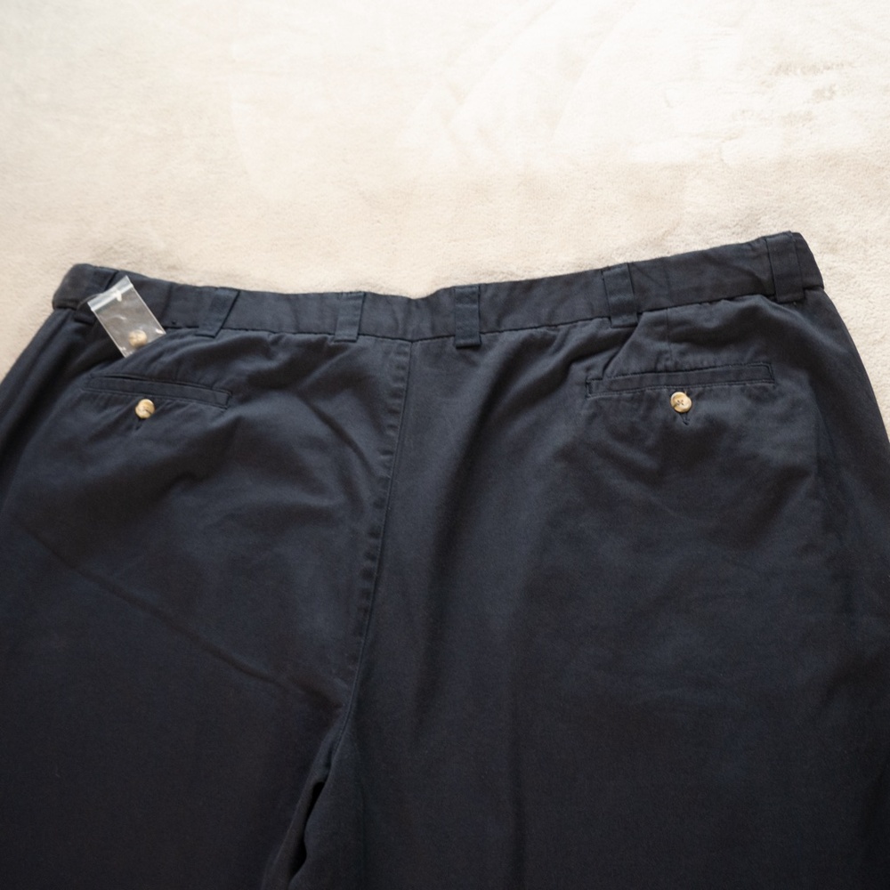 George Foreman Men's Big & Tall Blue Chino Pants Size 52x28 Relaxed Fit Plus - Picture 5 of 12